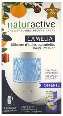 Naturactive Diffuseur D'huiles Essentielles Camélia + Huile Essentielle D'oranger Offerte