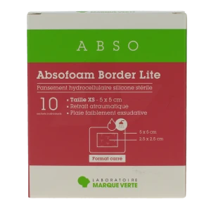 Absofoam Border Lite Pans.hydrocel.tail.xs(5x5cm)bt10
