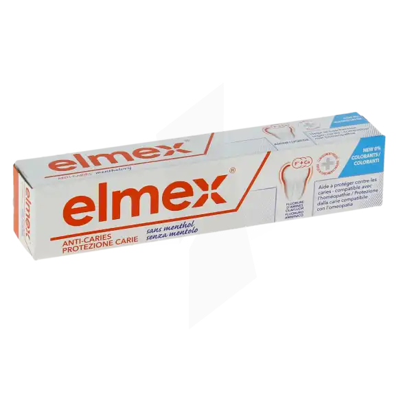 Elmex Anti-caries Sans Menthol Dentifrice T/75ml