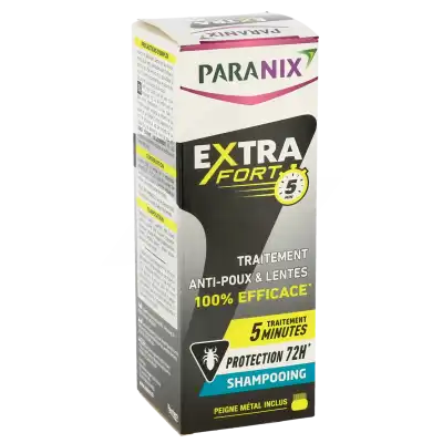 Paranix Extra Fort 5min Shampooing Antipoux Fl/200ml + Peigne à Annecy