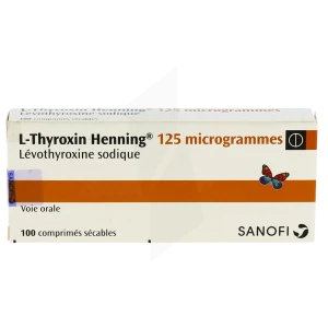 L-thyroxin Henning 125 Microgrammes, Comprimé Sécable