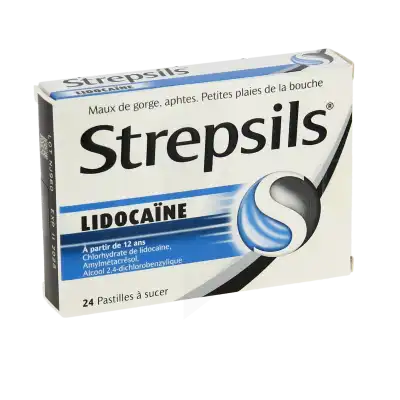 Strepsils Lidocaïne Pastilles Plq/24 à LA-RIVIERE-DE-CORPS