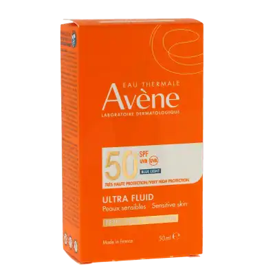 Avène Eau Thermale Solaire Ultra-fluid Spf50 + Fluide Teinté Flacon De 50 Ml à Exincourt