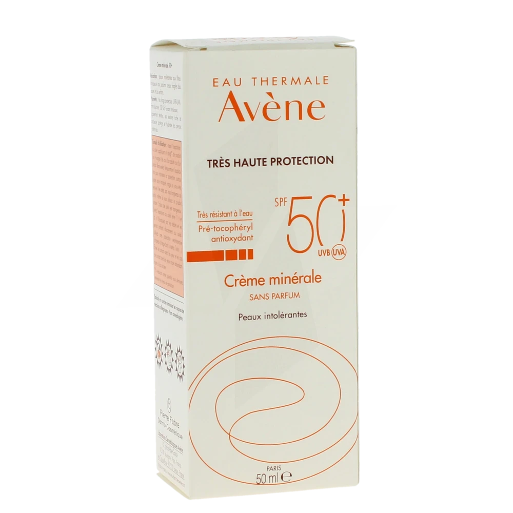 Avène Eau Thermale Solaire Crème Minérale Spf50 50 Ml