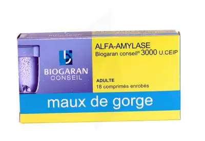 Alfa-amylase Biogaran Conseil 3 000 U.ceip, Comprimé Enrobé à Dreux