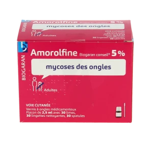Amorolfine Biogaran Conseil 5 %, Vernis à Ongles Médicamenteux
