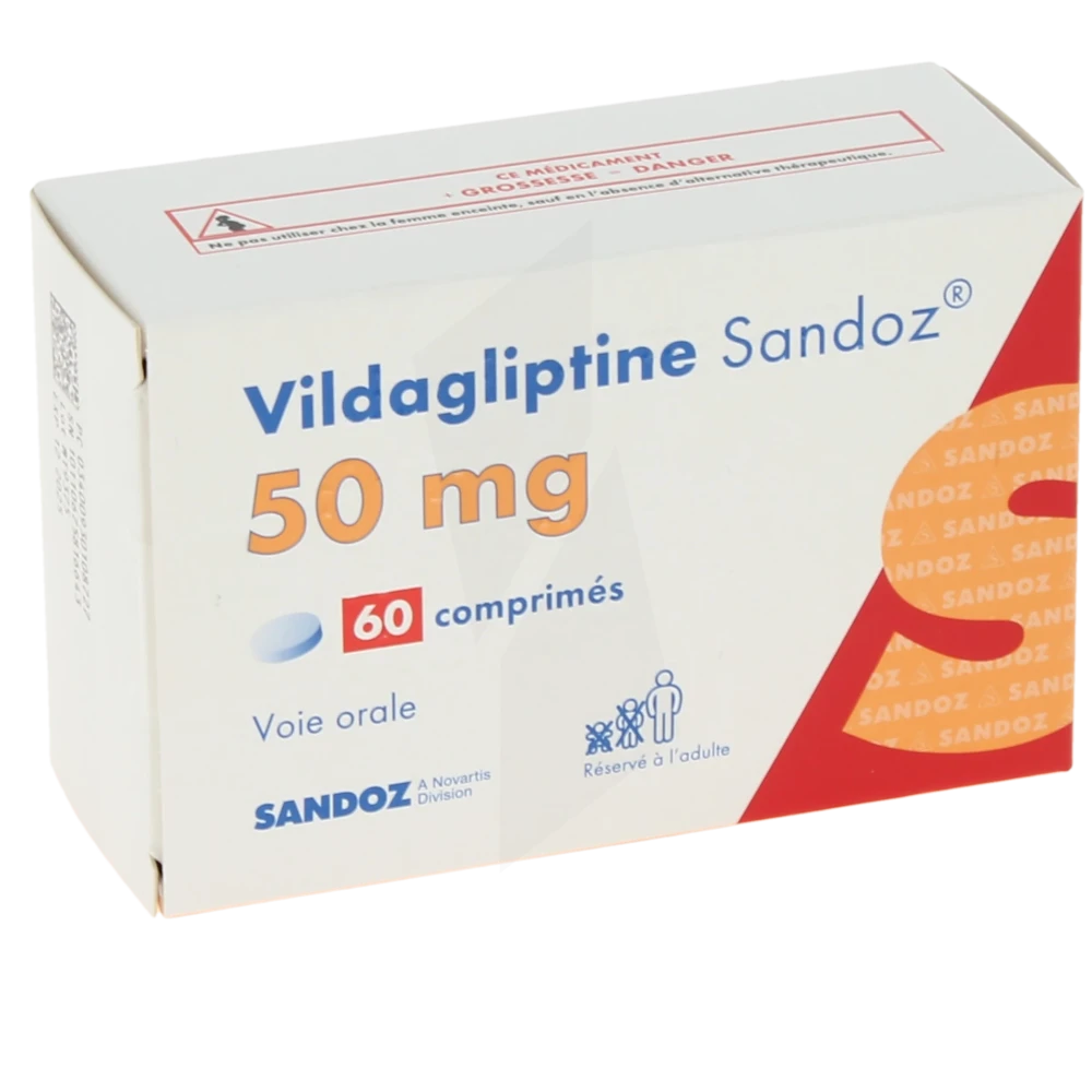 Vildagliptine Sandoz 50 Mg, Comprimé