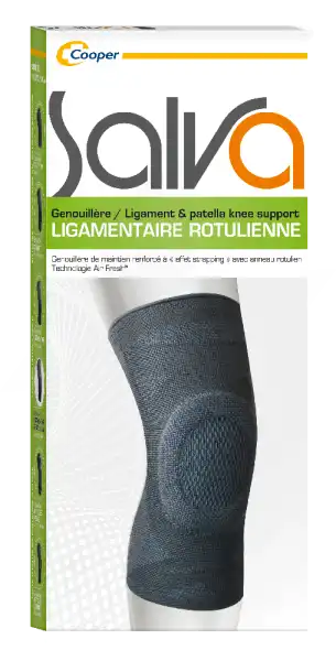 Cooper Salva Genouillère Ligamentaire Rotulienne Noir T1