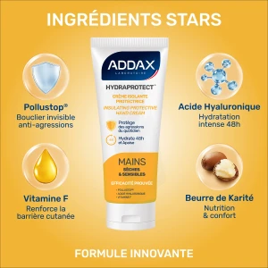 Addax Hydraprotect Crème Mains Isolante Protectrice Tube De 100 Ml