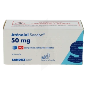 Atenolol Sandoz 50 Mg, Comprimé Pelliculé Sécable