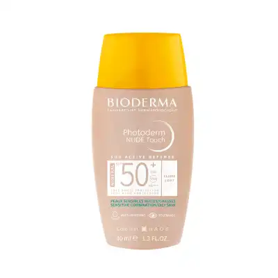Bioderma Photoderm Nude Touch Minéral Spf50+ Crème Claire Fl/40ml à Saint-Maximin
