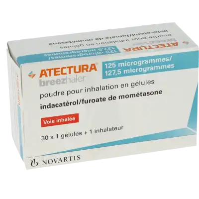 ATECTURA BREEZHALER 125 microgrammes/127,5 microgrammes, poudre pour inhalation en gélule