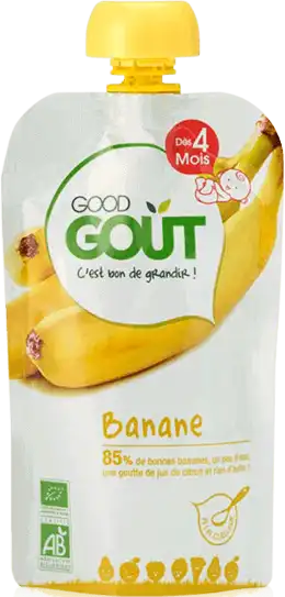 Good Goût Alimentation Infantile Banane Gourde/120g