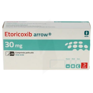 Etoricoxib Arrow 30 Mg, Comprimé Pelliculé