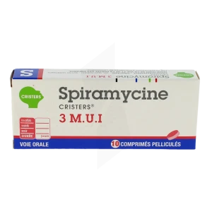 Spiramycine Cristers 3 M.u.i, Comprimé Pelliculé