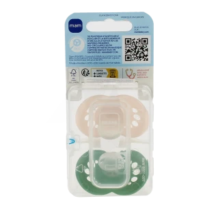 Mam Original Sucette Nuit Silicone 6mois+ B/2