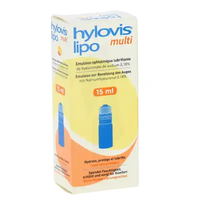 Hylovis Lipo Multi Emulsion Oculaire Fl/15ml à Mérignac