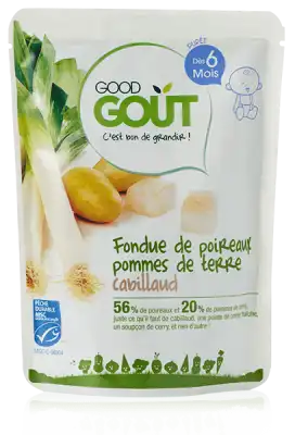 Acheter Good Goût Alimentation infantile poireaux pomme de terre cabillaud Sachet/190g à Saint-Maximin