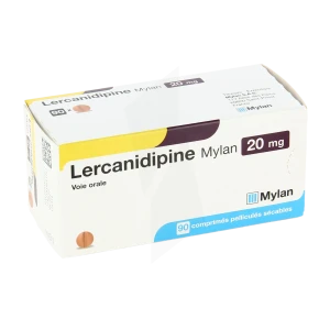 Lercanidipine Viatris 20 Mg, Comprimé Pelliculé Sécable
