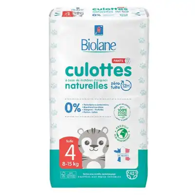 Biolane Expert Bio Couches Culottes Taille 4 Sac/42 à Saint-Amand-Montrond