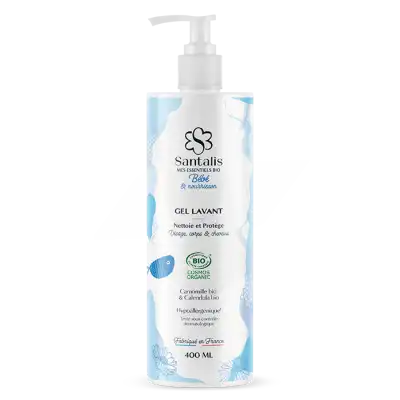 Santalis Bébé Gel Lavant Bébé Bio Fl pompe/400ml