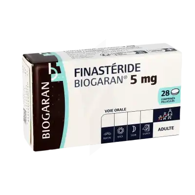 Finasteride Biogaran 5 Mg, Comprimé Pelliculé à Paris