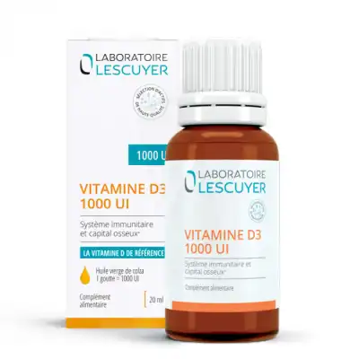 Lescuyer Vitamine D3 1000ui Fl/20ml à MONTGISCARD