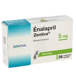 Enalapril Zentiva 5 Mg, Comprimé Sécable