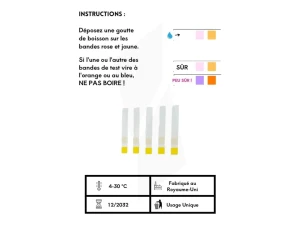 Test Anti Soumission Chimique (cyd) Sachet/5