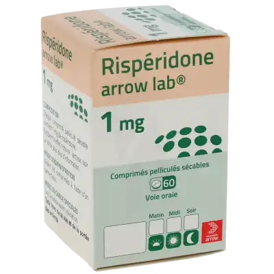 RISPERIDONE ARROW LAB 1 mg, comprimé pelliculé sécable