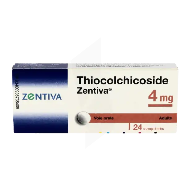 Thiocolchicoside Zentiva 4 Mg, Comprimé