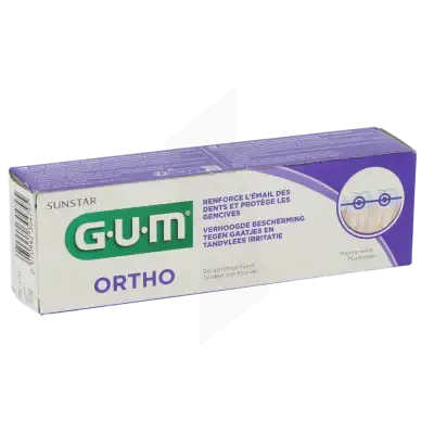 Gum Ortho Gel Dentifrice T/75ml à LA-RIVIERE-DE-CORPS