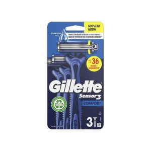 Gillette Sensor 3 Comfort Rasoir Blister/3