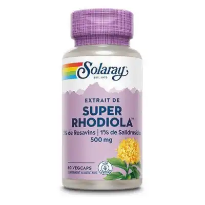 Solaray Super Rhodiola 500mg Capsules Végétales B/60 à ANGLET
