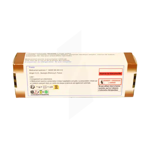 Aranesp 300 Microgrammes, Solution Injectable En Seringue Préremplie
