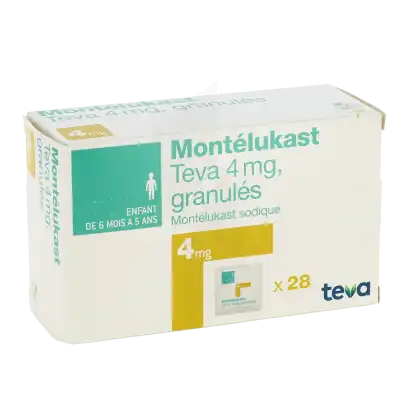 Montelukast Teva 4 Mg, Granulés à Dreux