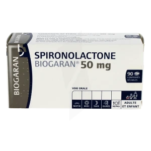 Spironolactone Biogaran 50 Mg, Comprimé Sécable