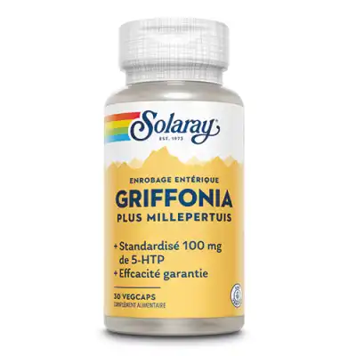 Solaray Griffonia 100mg 5HTP + Millepertuis 210mg Capsules végétales B/30
