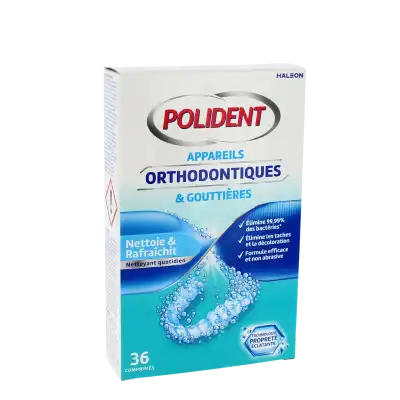 Polident Cpr Nettoyant Appareil Orthodontique GouttiÈre B/36 à MARIGNANE
