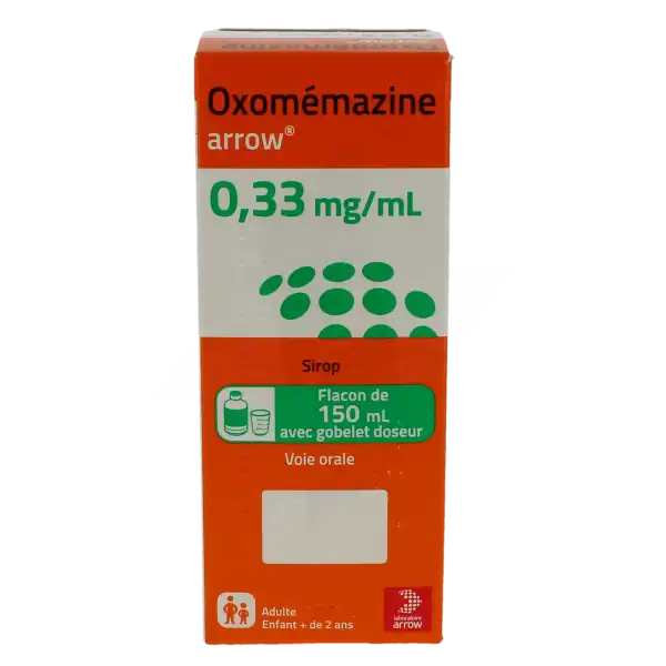 Oxomemazine Arrow 0,33 Mg/ml, Sirop