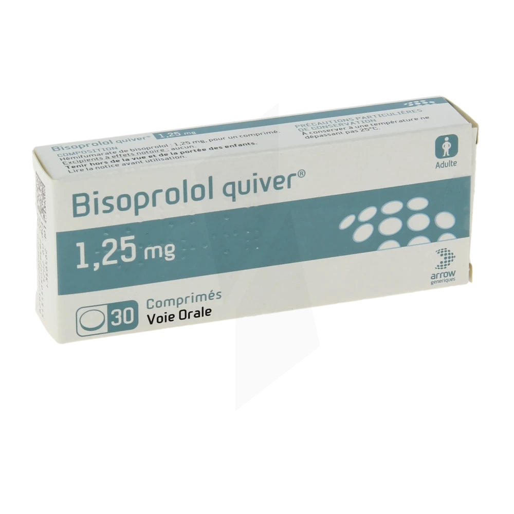 Bisoprolol Quiver 1,25 Mg, Comprimé