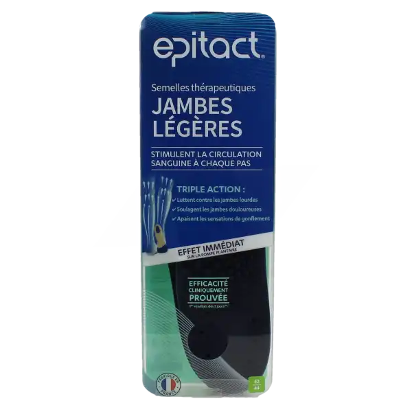 Epitact Semelles Thérapeutiques Jambes Légères Pointure 42/44