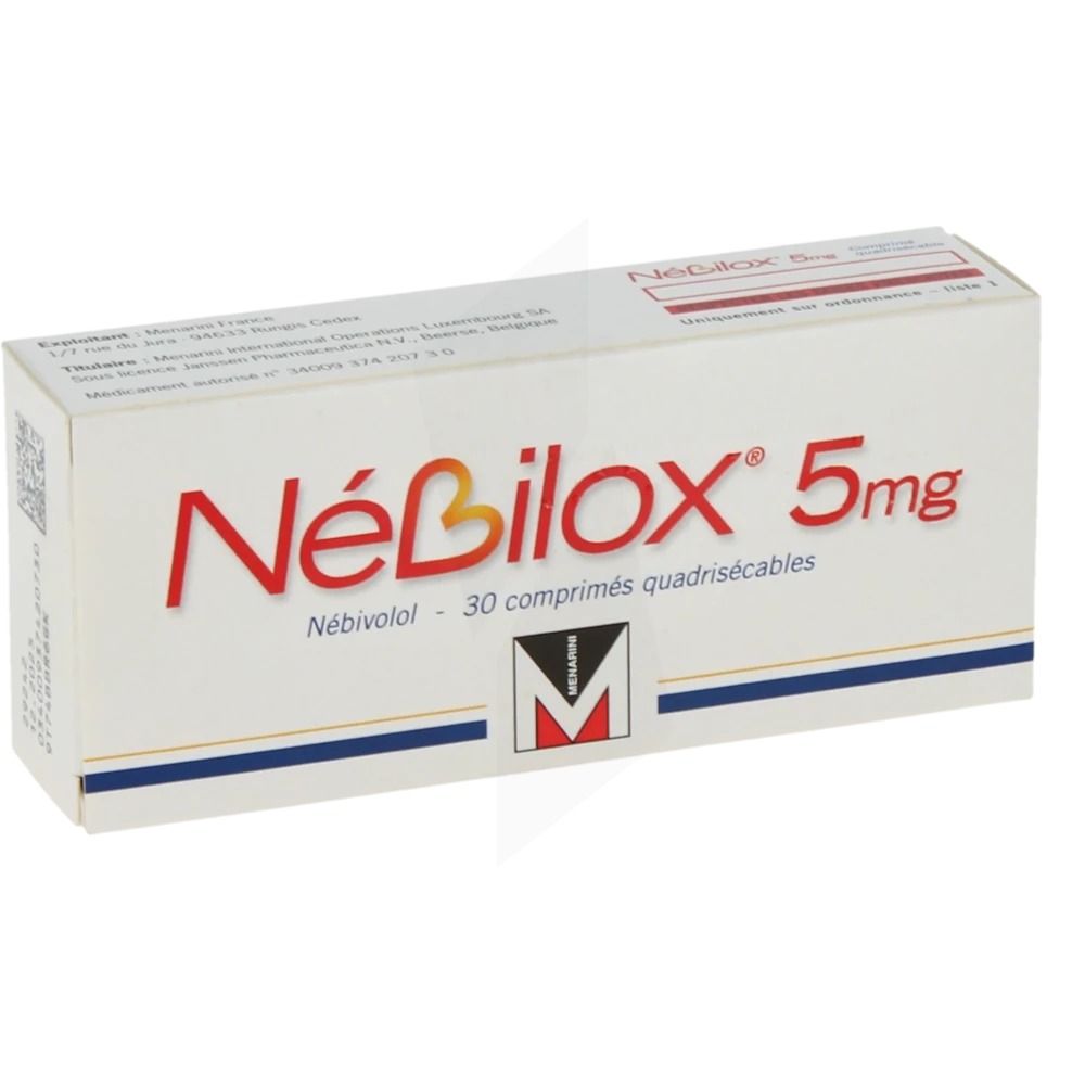 Nebilox 5 Mg, Comprimé Quadrisécable