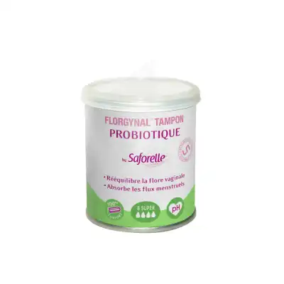 Florgynal Probiotique Tampon Périodique Sans Applicateur Super B/8 à AMBARÈS-ET-LAGRAVE