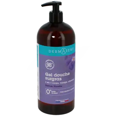 Dermasens Gel Douche Surgras 3 En 1 Violette Fl Pompe/1l à AUBEVOYE