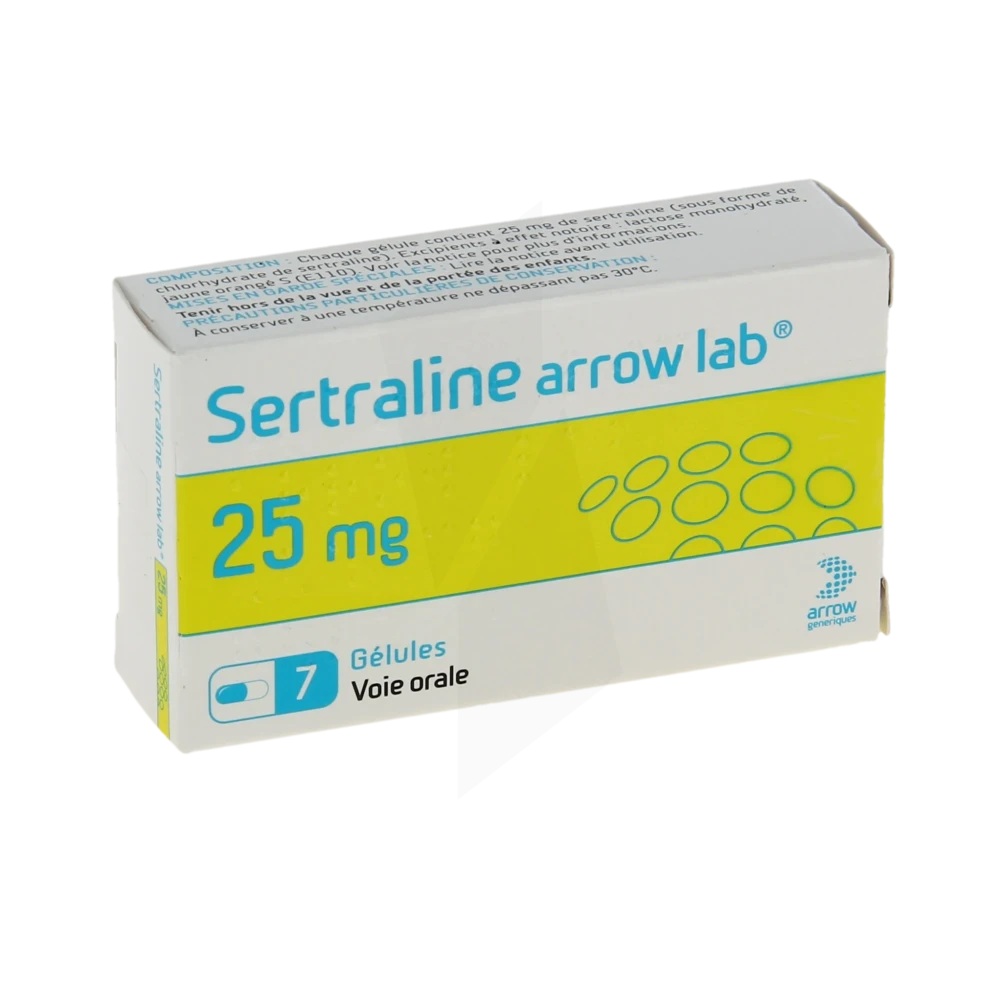 Sertraline Arrow Lab 25 Mg, Gélule