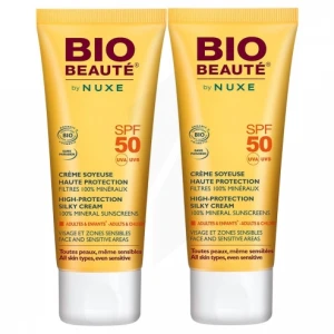 Biobeaute Cr Soyeuse Spf50 50mlx2