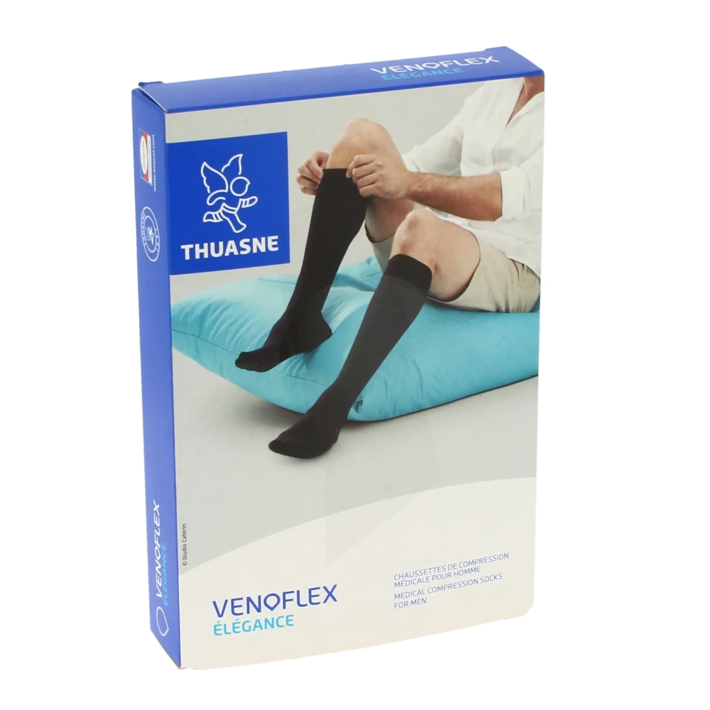 Venoflex Elegance 3 Chaussette Homme Noir Taille 3n