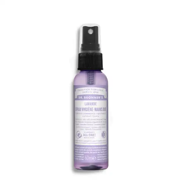 Dr Bronner's Spray Desinfection Mains Bio 59 Ml