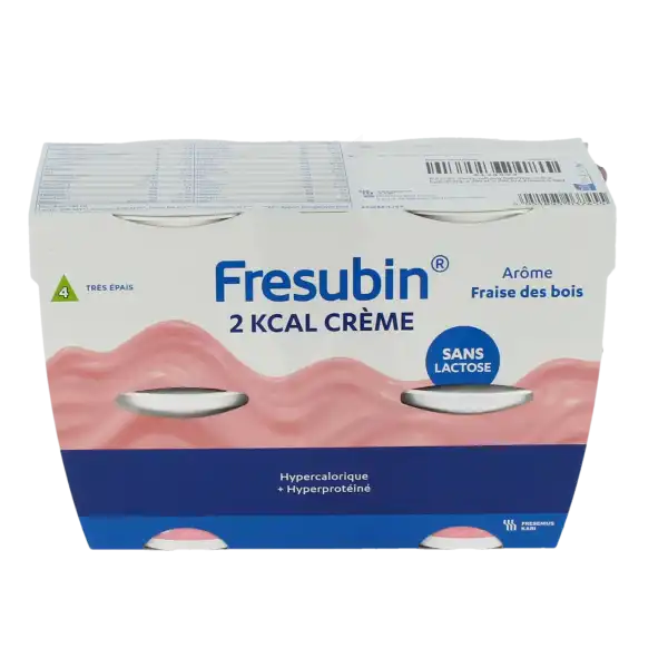 Fresubin 2 Kcal Crème Nutriment Fraise Des Bois 4pots/200g